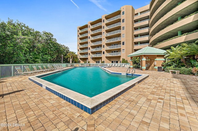 view of pool with a patio