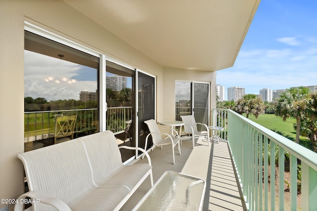 view of balcony