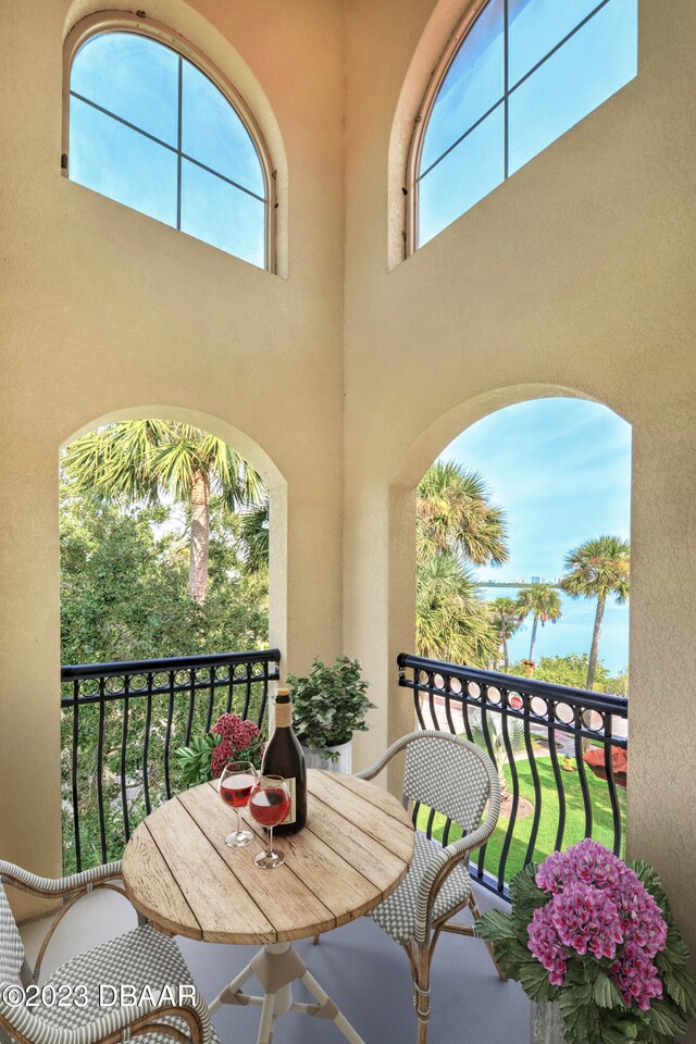 view of balcony