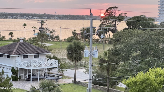 732 N Halifax Ave, Daytona Beach, FL 32118 - water view featuring a tree filled landscape