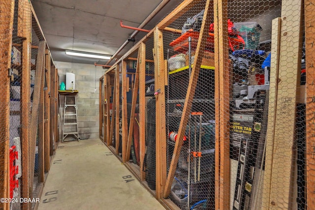 view of storage room