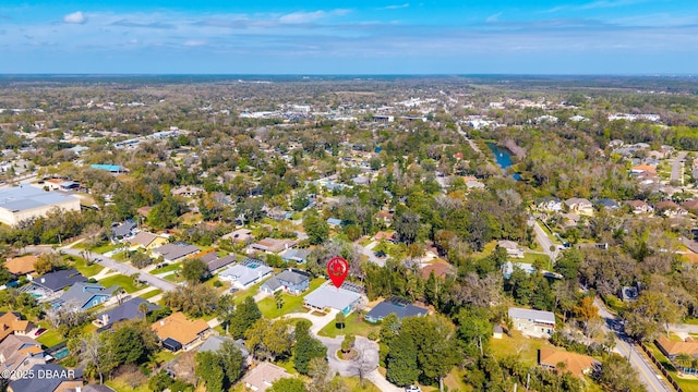 drone / aerial view featuring a residential view