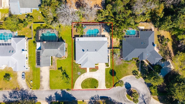 birds eye view of property