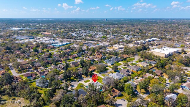 drone / aerial view with a residential view