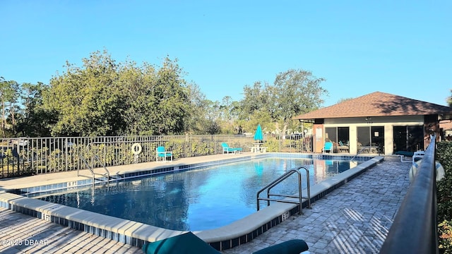 view of pool with a patio