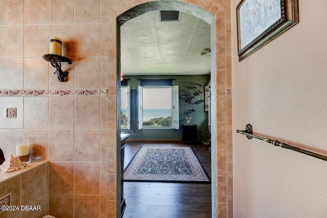 bathroom featuring hardwood / wood-style floors