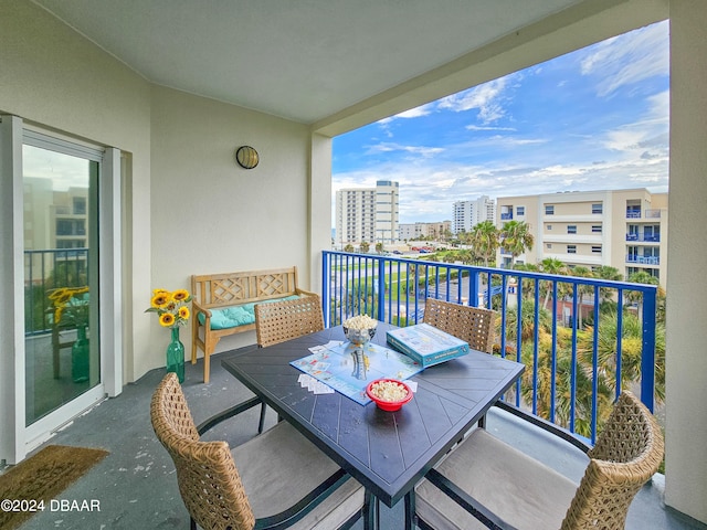 view of balcony