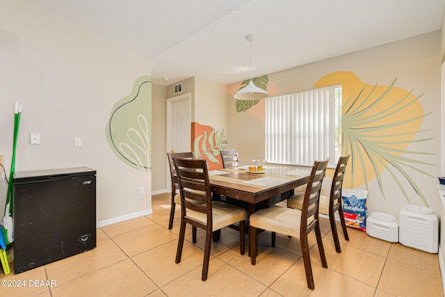 view of tiled dining area