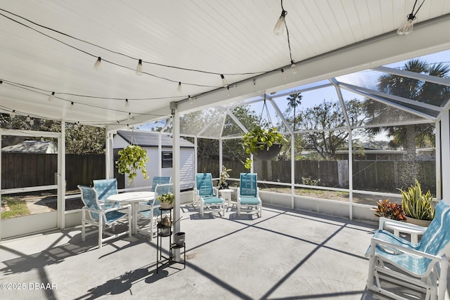 view of sunroom / solarium