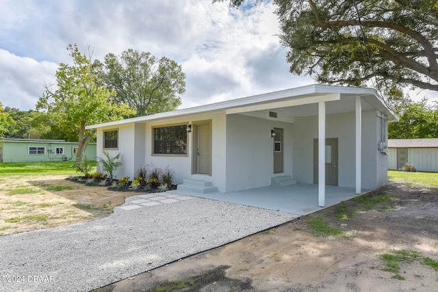 view of front of property with a porch