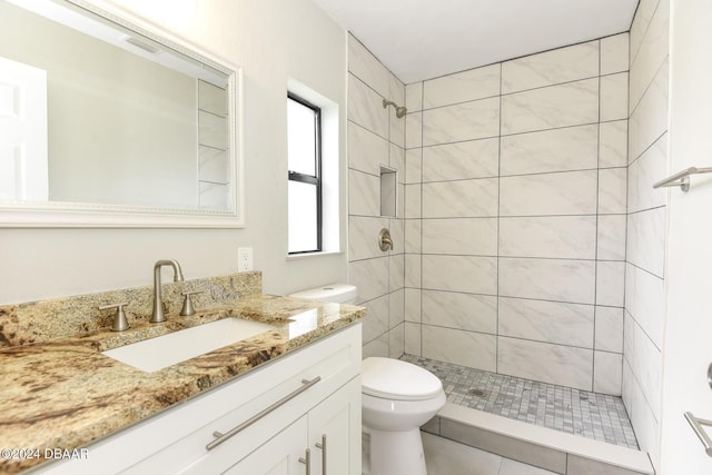 732 Orchard Ave, Ormond Beach, FL 32174 - full bathroom with toilet, a stall shower, and vanity