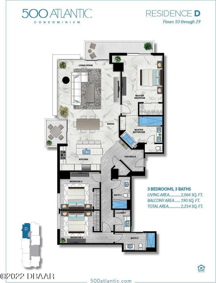 500 N Atlantic Ave Unit 17-D, Daytona Beach, FL 32118 - photo 2