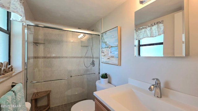 2820 Ocean Shore Blvd Unit 28, Ormond Beach, FL 32176 - full bathroom featuring vanity and a stall shower