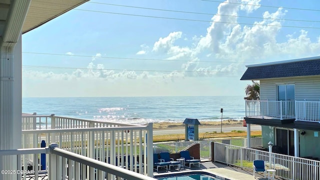 2820 Ocean Shore Blvd Unit 28, Ormond Beach, FL 32176 - balcony featuring a water view
