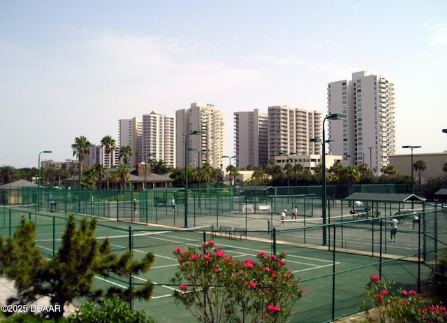 view of tennis court