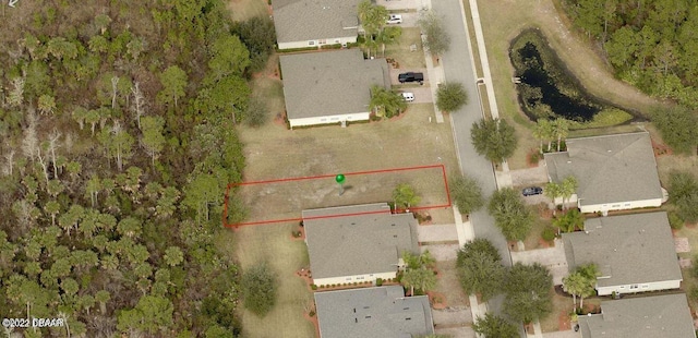 132 Mendoza Cir, Daytona Beach, FL 32124 - aerial view of property and surrounding area with property parcel outlined