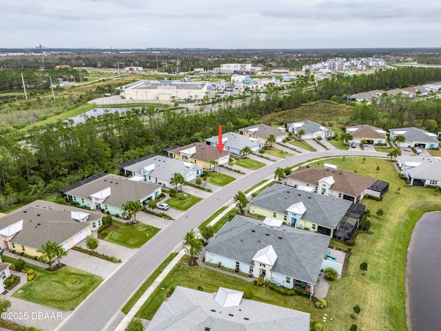 304 Coral Reef Way, Daytona Beach, FL 32124 - birds eye view of property with a water view and a residential view