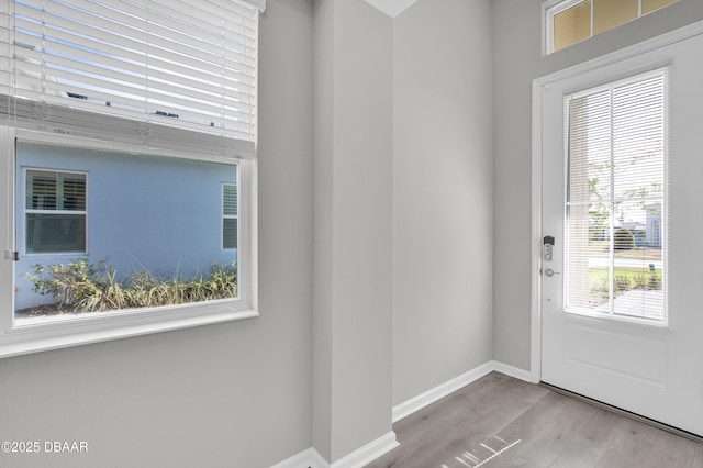 304 Coral Reef Way, Daytona Beach, FL 32124 - foyer entrance with baseboards and wood finished floors