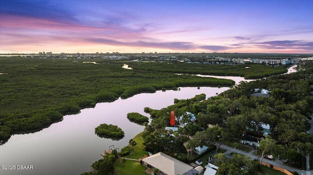 101 Azalea Cir, New Smyrna Beach, FL 32168 - aerial view of property and surrounding area with a large body of water