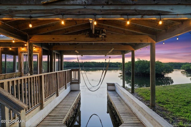 101 Azalea Cir, New Smyrna Beach, FL 32168 - dock area with a water view