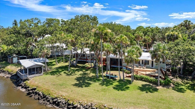 101 Azalea Cir, New Smyrna Beach, FL 32168 - aerial view of property and surrounding area with a nearby body of water