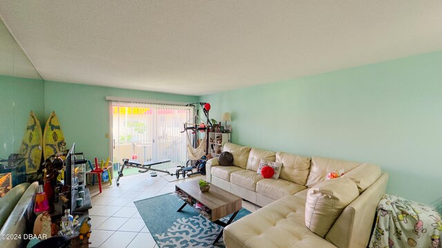 2801 N Halifax Ave Unit 250, Daytona Beach, FL 32118 - living room featuring tile patterned floors and radiator