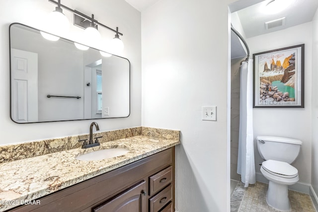 887 Sugar House Ct, Port Orange, FL 32129 - bathroom featuring vanity and curtained shower