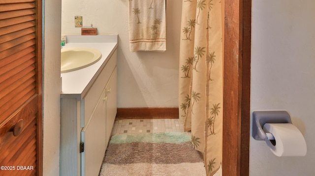 bathroom featuring vanity