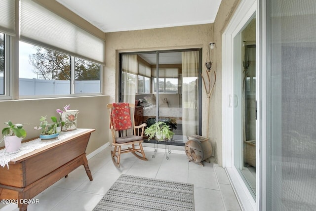 view of sunroom / solarium