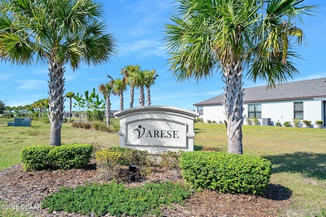 1372 Lombardi Ct, Poinciana, FL 34759 - community sign featuring a lawn