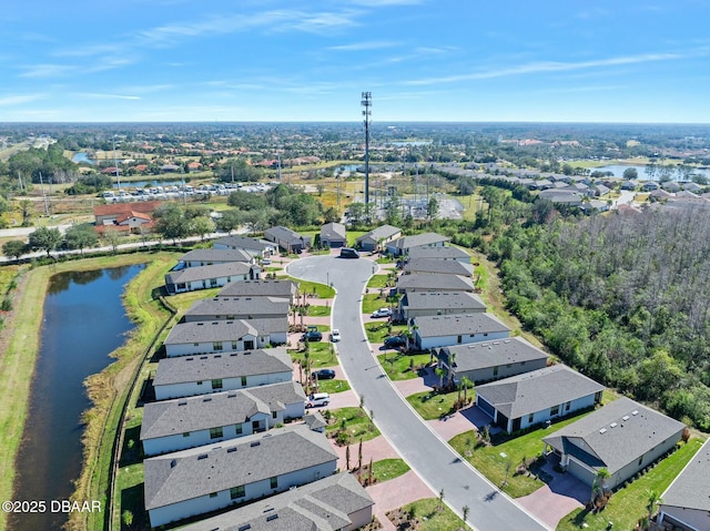 1372 Lombardi Ct, Poinciana, FL 34759 - drone / aerial view featuring a water view