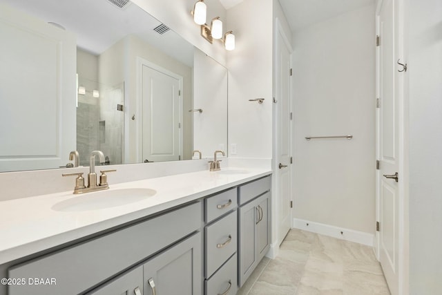 1372 Lombardi Ct, Poinciana, FL 34759 - bathroom with vanity and an enclosed shower