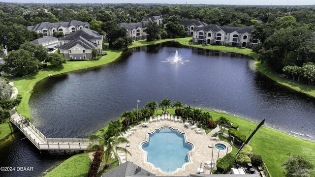 940 Village Trl Unit 2-207, Port Orange, FL 32127 - aerial view of a nearby body of water and a pool