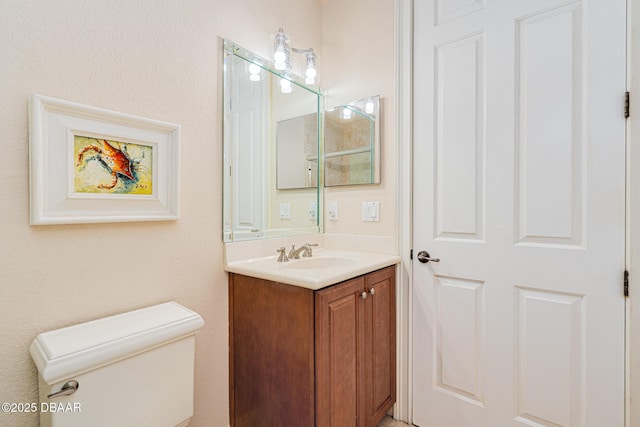 4427 S Atlantic Ave, Ponce Inlet, FL 32127 - bathroom featuring vanity and toilet