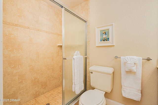 4427 S Atlantic Ave, Ponce Inlet, FL 32127 - full bathroom featuring toilet and a stall shower