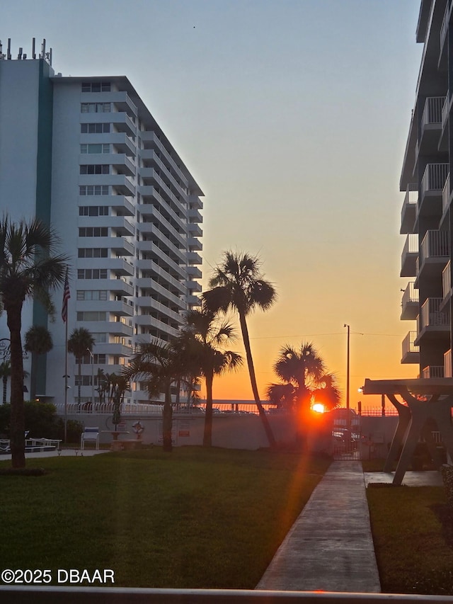 2727 N Atlantic Ave Unit 109, Daytona Beach, FL 32118 - view of property at dusk