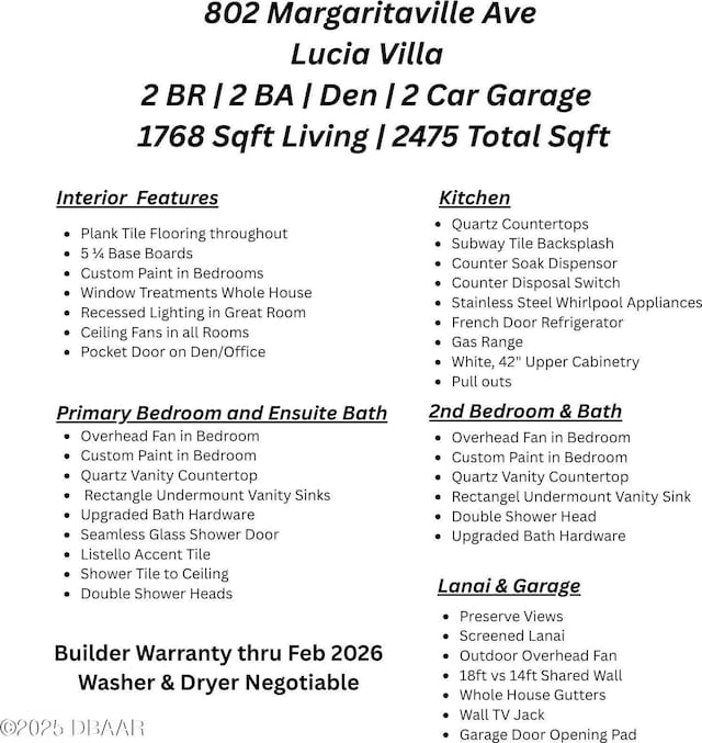 802 Margaritaville Ave, Daytona Beach, FL 32124 - view of miscellaneous document