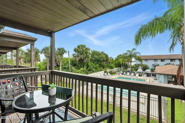 3333 S Ridgewood Ave Unit 8B, Port Orange, FL 32129 - balcony featuring view of pool
