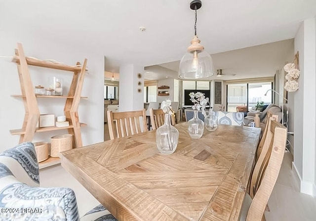 view of dining room