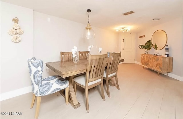 view of dining area