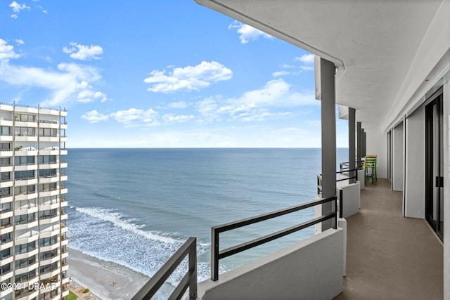 water view featuring a view of the beach