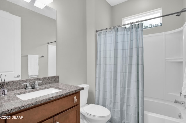 500 Barefoot Life Ln, Daytona Beach, FL 32124 - bathroom with shower / tub combo with curtain and vanity