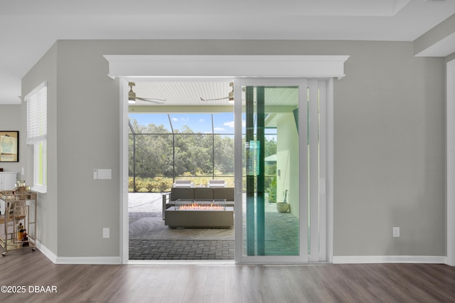 500 Barefoot Life Ln, Daytona Beach, FL 32124 - doorway with wood finished floors