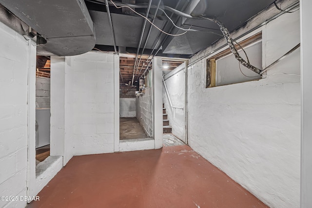 401 N Oleander Ave, Daytona Beach, FL 32118 - unfinished below grade area featuring stairway