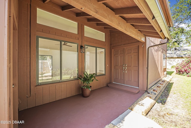 view of exterior entry