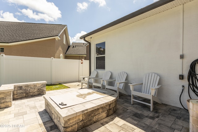 26 Ethel Ln, Palm Coast, FL 32164 - view of patio / terrace with fence