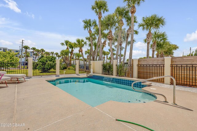 327 Due E St, New Smyrna Beach, FL 32169 - view of pool featuring a patio area