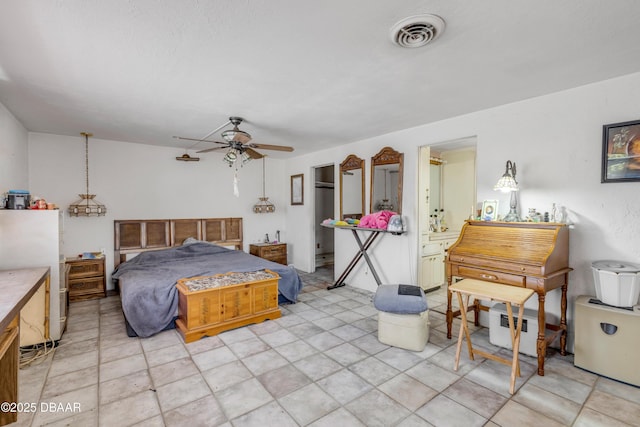 327 Due E St, New Smyrna Beach, FL 32169 - bedroom featuring a ceiling fan