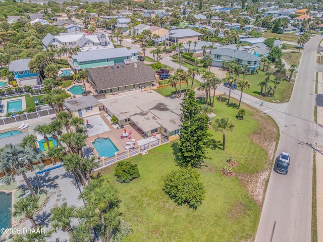 327 Due E St, New Smyrna Beach, FL 32169 - drone / aerial view of a pool area