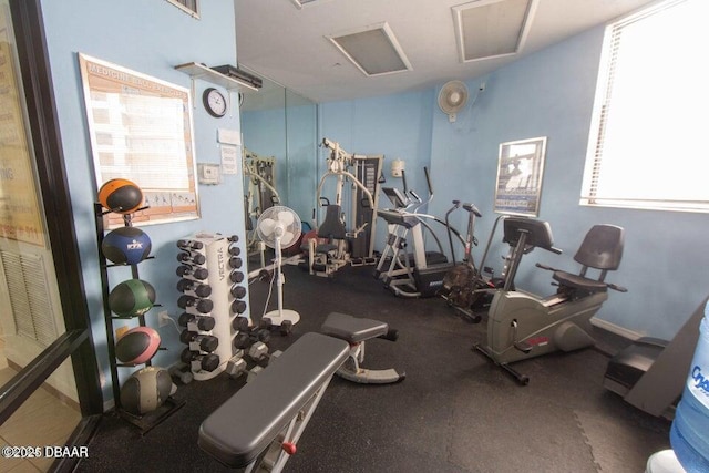 view of exercise room